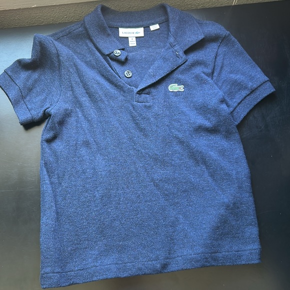 Lacoste Blue Polo Shirt Casual Cotton Top - Picture 3 of 3